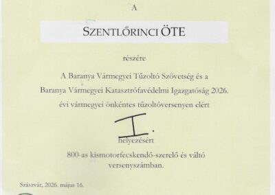 ÖTE verseny Szászvár 2026